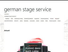 Tablet Screenshot of germanstageservice.de